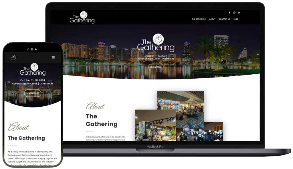 The Gathering - Responsive web design